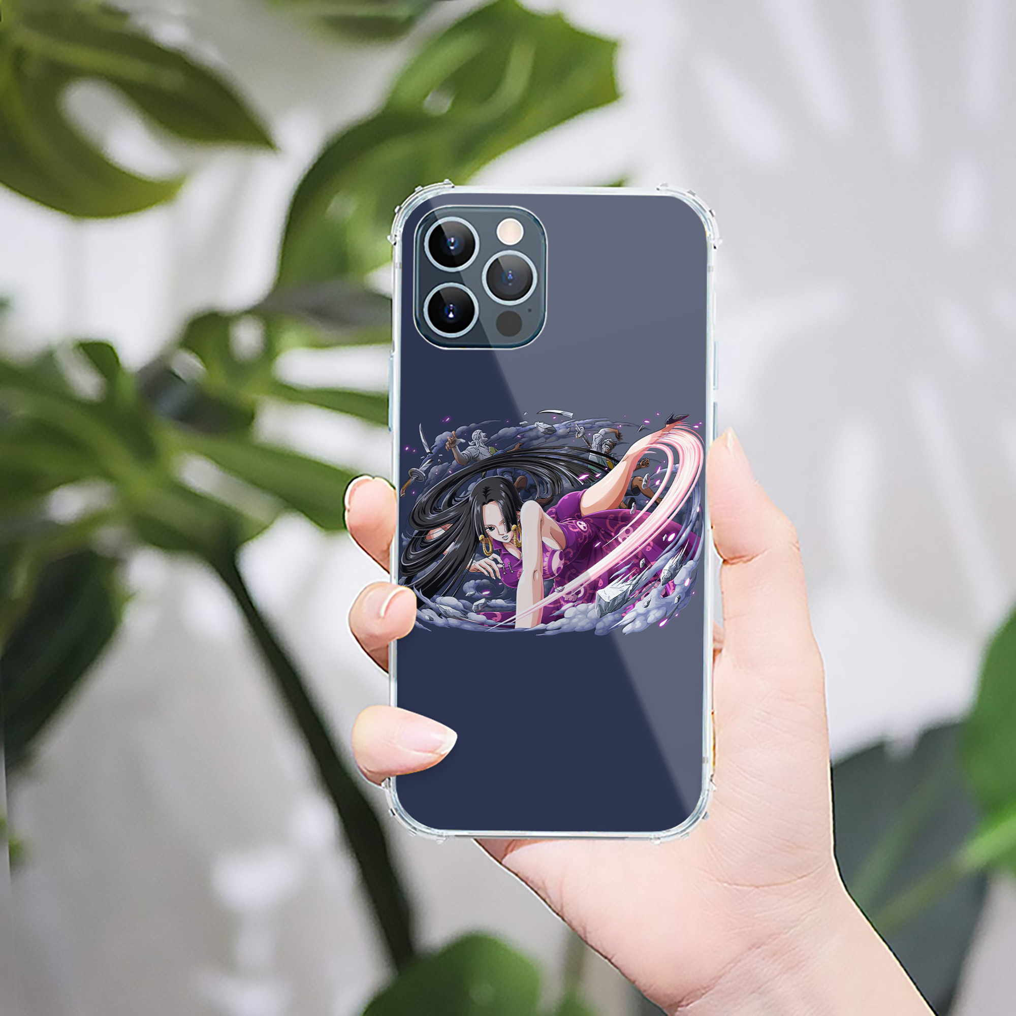 （画像用） ワンピース ボア・ハンコック ONE PIECE Boa·Hancock 【iPhone 12シリーズ対応】透明スマホケース（クリアソフトケース）